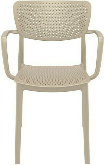 Outdoor-Stuhl Polypropylen 128 Loft Taupe 54x53x45εκ.
