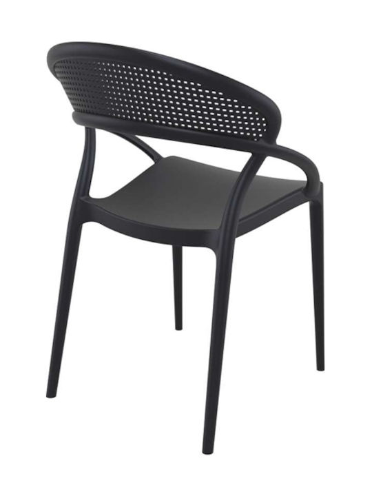 Outdoor-Stuhl Polypropylen Sunset Black 54x56x82εκ.
