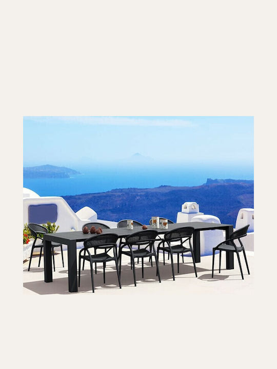 Outdoor-Stuhl Polypropylen Sunset Black 54x56x82εκ.