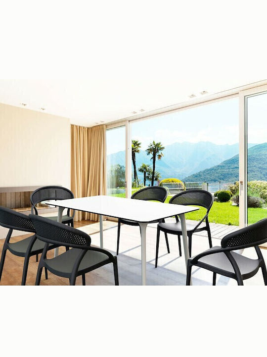 Outdoor-Stuhl Polypropylen Sunset Black 54x56x82εκ.