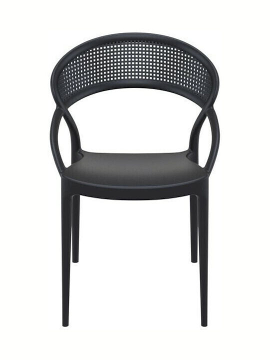 Outdoor-Stuhl Polypropylen Sunset Black 54x56x82εκ.