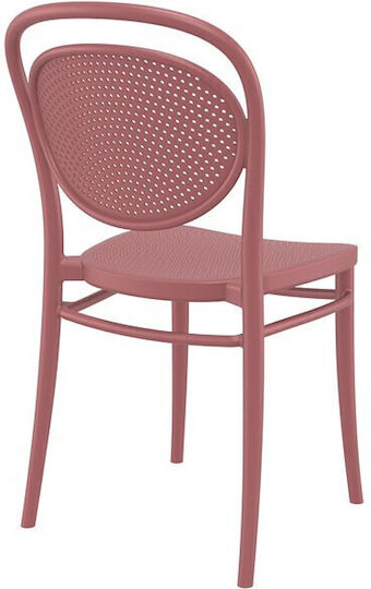Outdoor-Stuhl Polypropylen Marcel Rosa 45x52x85εκ.