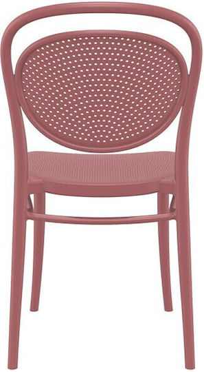Outdoor-Stuhl Polypropylen Marcel Rosa 45x52x85εκ.
