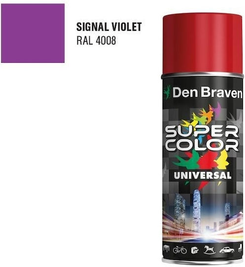 Bostik Den Braven Σπρέι Βαφής SC Universal με Γυαλιστερό Εφέ Signal Violet RAL 4008 400ml