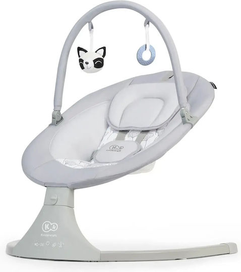 Kinderkraft Electric Baby Relax Swing Luli 2 with Music Gray for Child up to 4.2kg