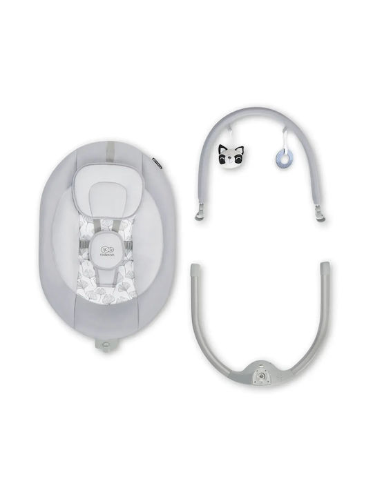 Kinderkraft Electric Relax pentru Bebeluși Leagăn Luli 2 cu Muzică Gri pentru Copil până la 4.2kg