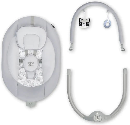 Kinderkraft Electric Baby Relax Swing Luli 2 with Music Gray for Child up to 4.2kg