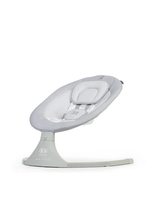 Kinderkraft Electric Relax pentru Bebeluși Leagăn Luli 2 cu Muzică Gri pentru Copil până la 4.2kg