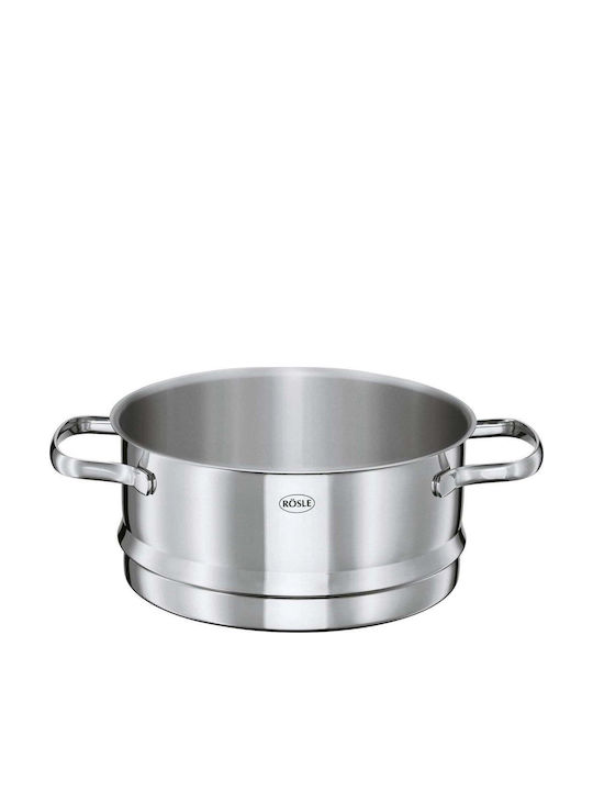 Rosle Elegance Set De Vase De Gătit Din Oțel Inoxidabil Argintiu Cu Acoperire Antiaderentă 9 Piese