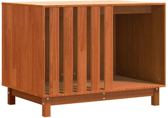 Dog House Waxed Brown 100 X 70 X 70 Cm Solid Pine Wood