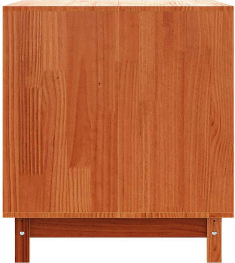 Dog House Waxed Brown 100 X 70 X 70 Cm Solid Pine Wood