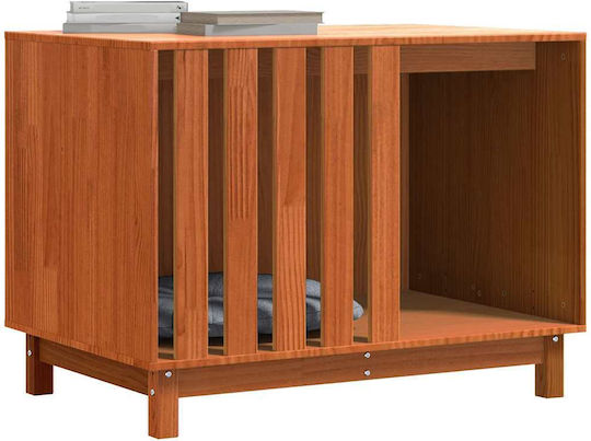 Dog House Waxed Brown 90 X 60 X 67 Cm Solid Pine Wood