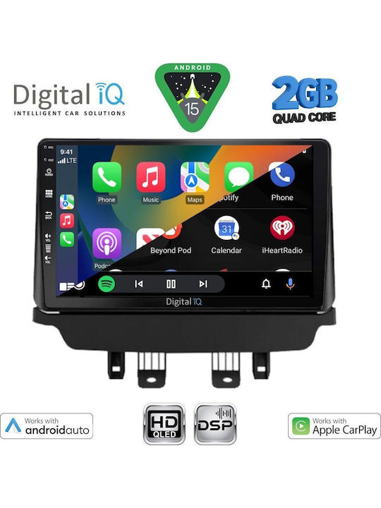 Digital IQ Car Audio System for Mazda 2 2014-2023 (Bluetooth/USB/WiFi/GPS/Apple-Carplay/Android-Auto) with Touch Screen 9"