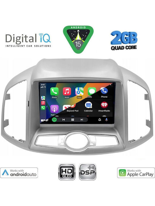 Digital IQ Car Audio System for Chevrolet Captiva 2012-2018 (Bluetooth/USB/WiFi/GPS/Apple-Carplay/Android-Auto) with Touch Screen 9"