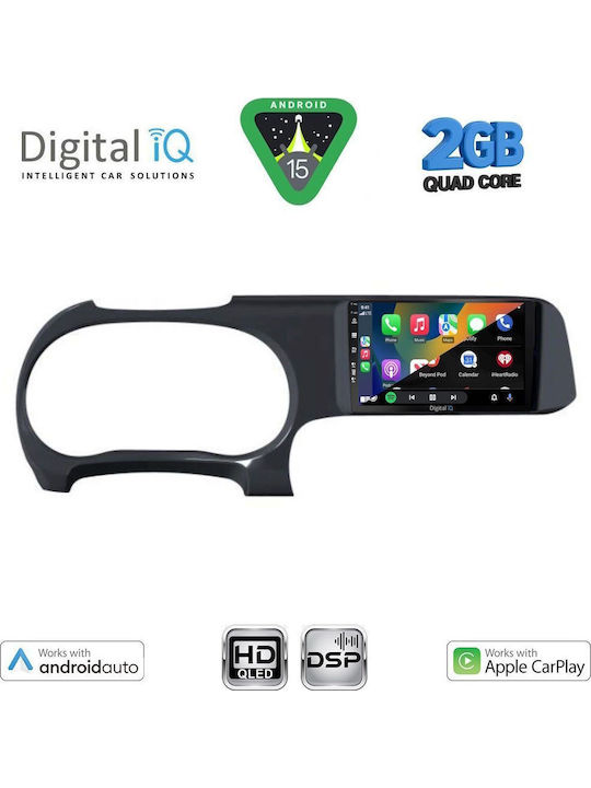 Digital IQ Car Audio System for Hyundai i10 2020 (Bluetooth/USB/WiFi/GPS/Apple-Carplay/Android-Auto) with Touch Screen 9"
