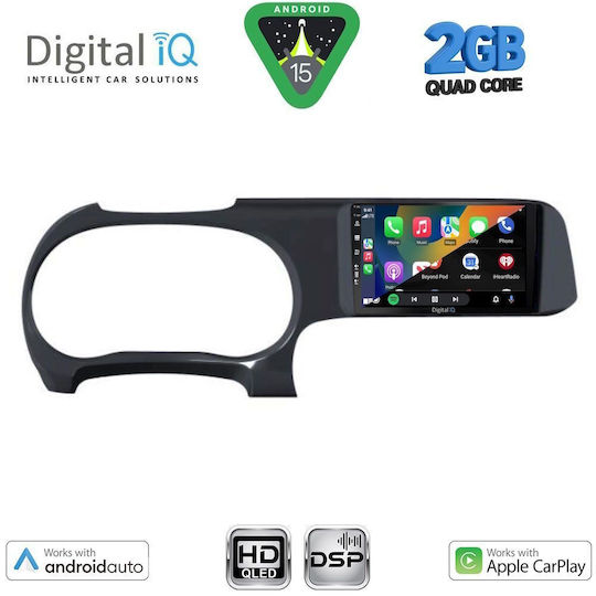 Digital IQ Car Audio System for Hyundai i10 2020 (Bluetooth/USB/WiFi/GPS/Apple-Carplay/Android-Auto) with Touch Screen 9"