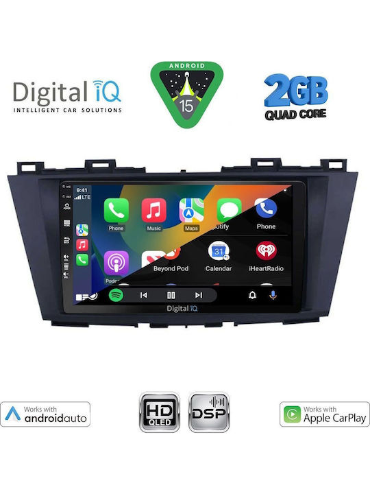 Digital IQ Car Audio System for Mazda 5 2011-2020 (Bluetooth/USB/WiFi/GPS/Apple-Carplay/Android-Auto) with Touch Screen 9"