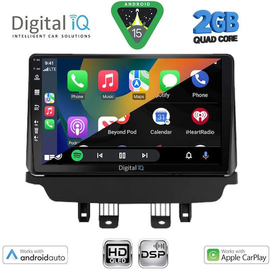 Digital IQ Car Audio System for Mazda CX-3 2014-2023 (Bluetooth/USB/WiFi/GPS/Apple-Carplay/Android-Auto) with Touch Screen 9"
