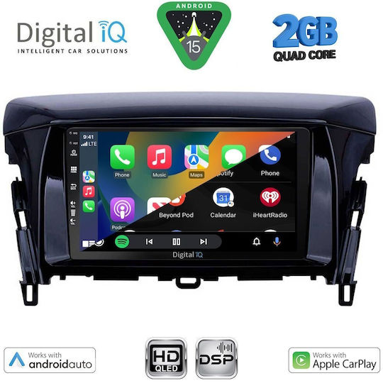 Digital IQ Ηχοσύστημα Αυτοκινήτου για Mitsubishi Eclipse Cross 2018 (Bluetooth/USB/WiFi/GPS/Apple-Carplay/Android-Auto) με Οθόνη Αφής 9"