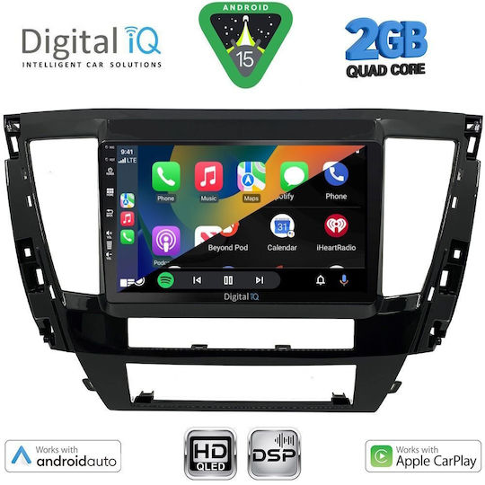 Digital IQ Ηχοσύστημα Αυτοκινήτου για Mitsubishi Pajero 2013 (Bluetooth/USB/WiFi/GPS/Apple-Carplay/Android-Auto) με Οθόνη Αφής 9"