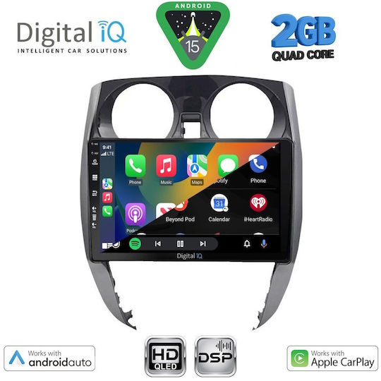 Digital IQ Ηχοσύστημα Αυτοκινήτου για Nissan Note 2012-2020 (Bluetooth/USB/WiFi/GPS/Apple-Carplay/Android-Auto) με Οθόνη Αφής 10"