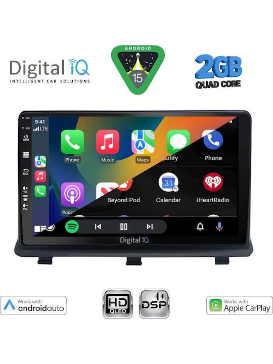 Digital IQ Car Audio System for Opel Antara 2006-2016 (Bluetooth/USB/WiFi/GPS/Apple-Carplay/Android-Auto) with Touch Screen 9"