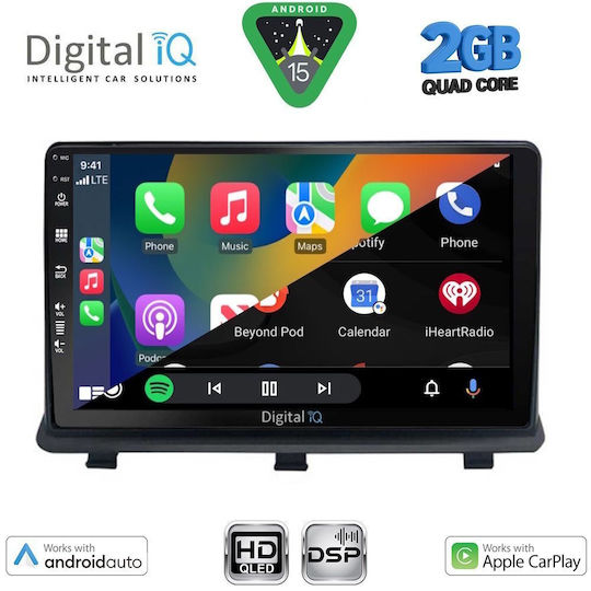 Digital IQ Auto-Audiosystem für Opel Antara 2006-2016 (Bluetooth/USB/WiFi/GPS/Apple-Carplay/Android-Auto) mit Touchscreen 9"