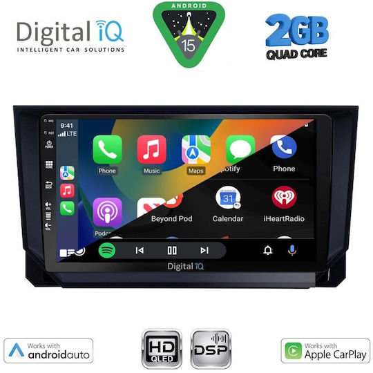 Digital IQ Ηχοσύστημα Αυτοκινήτου για Seat Arona / Ibiza 2018 (Bluetooth/USB/WiFi/GPS/Apple-Carplay/Android-Auto) με Οθόνη Αφής 9"