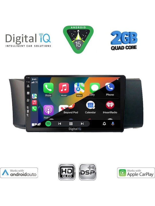 Digital IQ Автомобилна Аудио Система (Блутут/USB/WiFi/GPS/Apple-Carplay/Android-Auto) с Тъчскрийн 9"