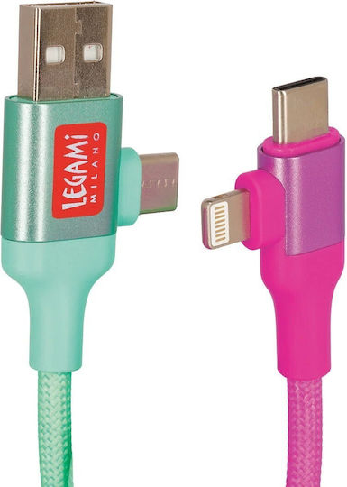 Magnetic Multi Port Charging Cable Legami Magnetic 4-in-1 Charging Cable Electric Aura Mcc0002