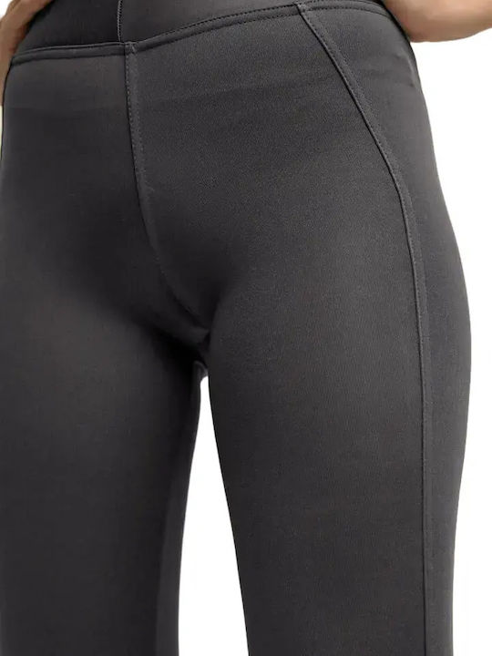 Schulung Frauen Gekürzt Leggings Dark Grey