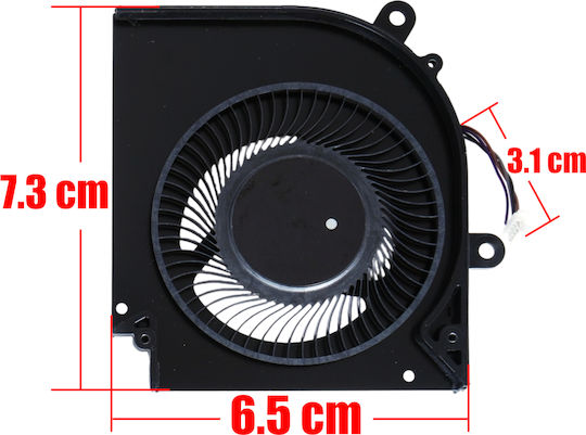 Laptop Fan GPU Cooling Fan MSI Stealth 15M B12UE B12UE-040 B12UE-042 A11UEK A11SDK A11SEK 12th Gen Processor MS-15B1 MS-1562 MS-1563 BS5405HS-U5X BS5405HS-U4X 4pin Code 81622