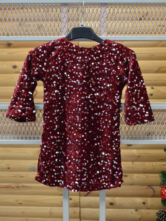 Kinderkleid Bordeaux