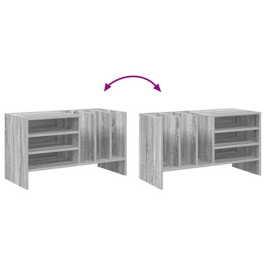 vidaXL Hi-Fi Furniture Gray 35x78.5x45cm