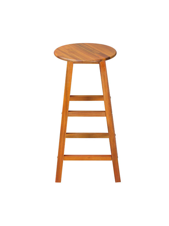 Hölzernes Hocker für Bar Für den Außenbereich Brown 2Stück 34x34x76cm