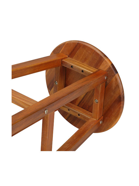 Hölzernes Hocker für Bar Für den Außenbereich Brown 2Stück 34x34x76cm