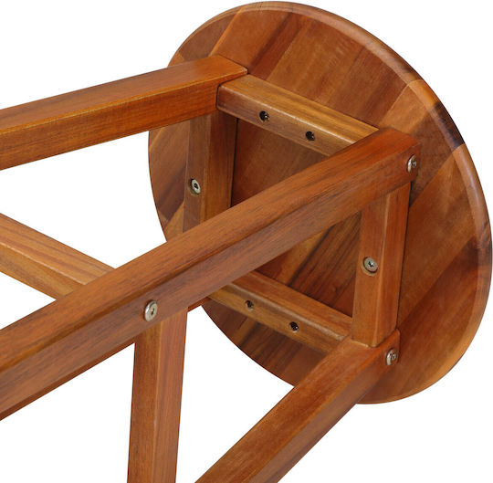 Stool for Bar Outdoor Brown 34x34x76cm