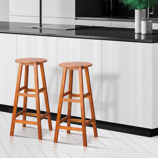 Stool for Bar Outdoor Brown 34x34x76cm