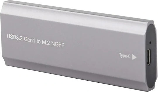 Sata Hard Drive Case M.2 SATA III with connection SATA / USB 3.1 in Silber color