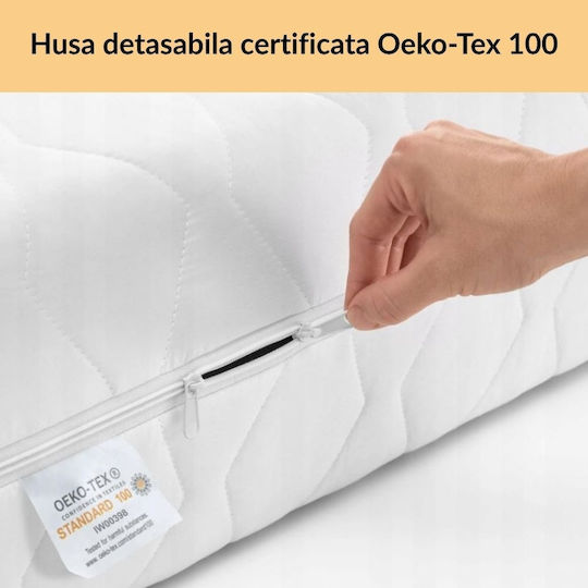 Kidizi Ortopedic Saltea Pentru Patut cu Nucă de cocos 60cmx120cmx12cm