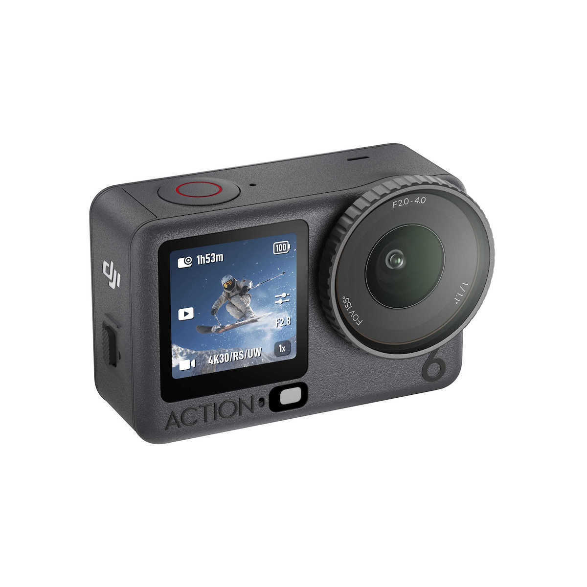 DJI Osmo Action 6 50GB Action Camera 4K Ultra HD Adventure Combo με Οθόνη Αφής 2.5 και Wi-Fi Μαύρη (CP.OS.00000506.03)