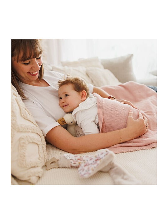 Babyono Blanket Nursery Swaddling Blankets Cotton Pink 75x100cm