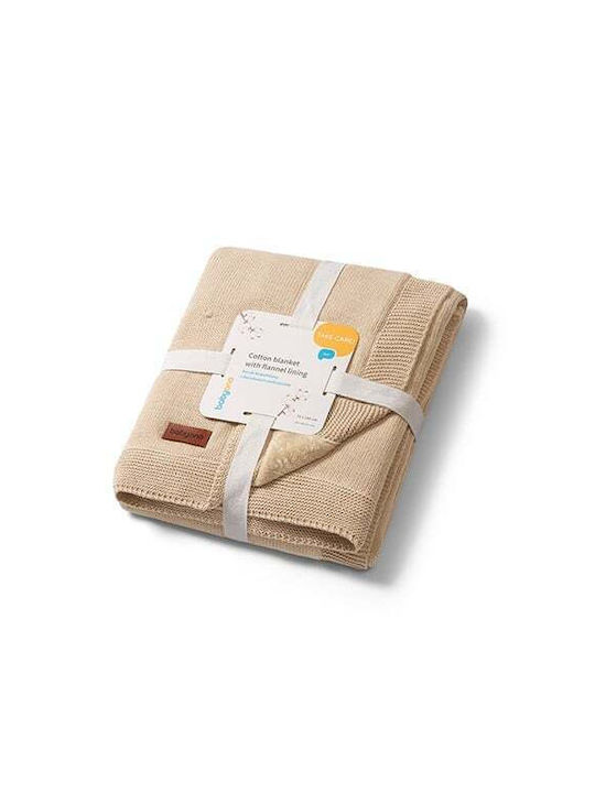 Babyono Blanket Nursery Swaddling Blankets Cotton Beige 75x100cm