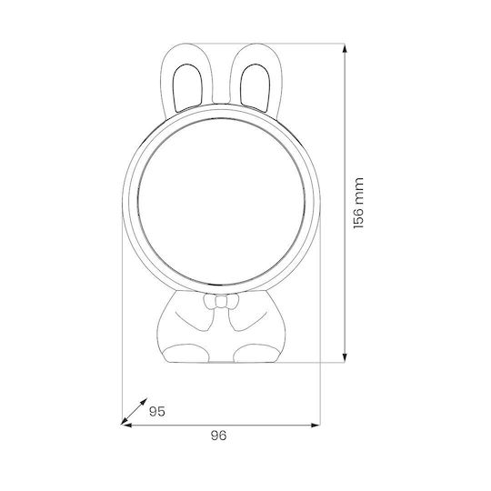 Eko Light LED Детска Лампа Проектор Син 51.5x41.2x34.3εκ.