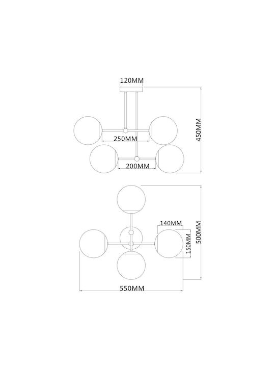 Agora Lighting Verstellbar Hängelampe Schwarz mit Fassung E14, E.14