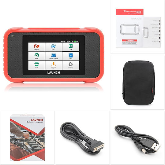 Launch X431 Crp129e V2.0 Auto Diagnostic Tester Obd2 Code Reader Supports 10 Test Modes 4.3-inch Color Screen