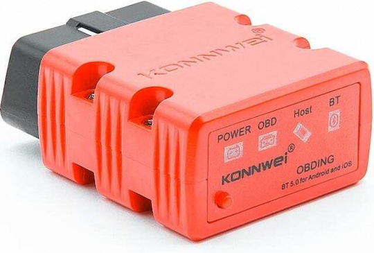 Auto Diagnosewerkzeug Konnwei Kw902 Mini ELM 327 Bluetooth 5.0 OBD 2 Kompatibel Android Windows PC Orange