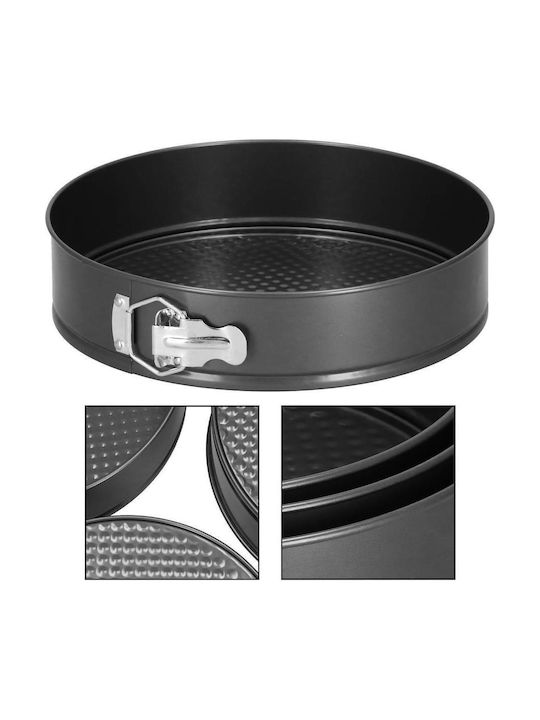 Formă de Patiserie pentru Chec Rotund cu Bază Detașabilă 3buc