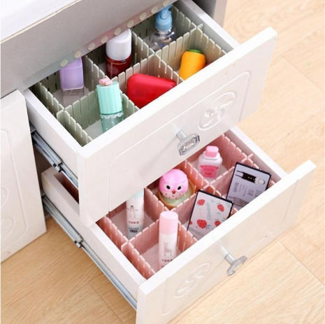 Organizator Sertare Alb 37x7cm 4 Bucăți
