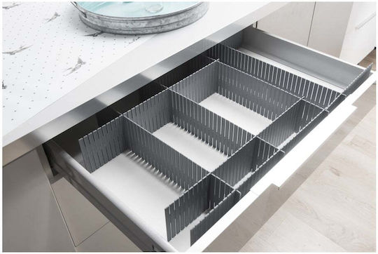 Organizator Sertare Alb 37x7cm 4 Bucăți